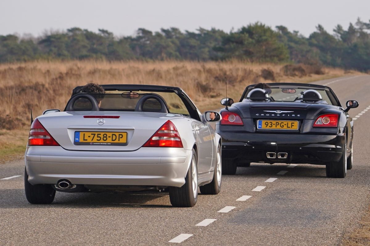 Mercedes Slk Vs Chrysler Crossfire Vergelijkende Test