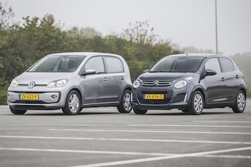 Zo duur is goedkoop rijden: occasiondubbeltest Volkswagen Up vs. Citroën C1