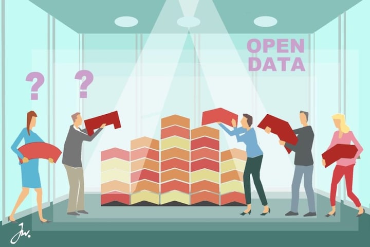 beeld voor data in auto verhaal