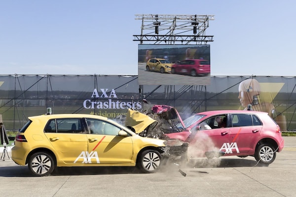 Volkswagen Golf crashtest Axa