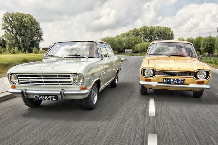 Opel Kadett B en Ford Escort Mk.1