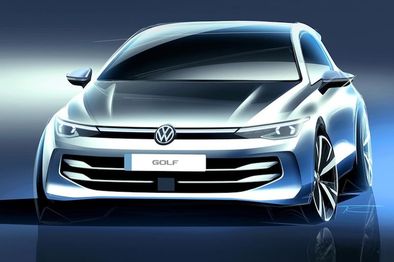 Volkswagen Golf facelift sketch