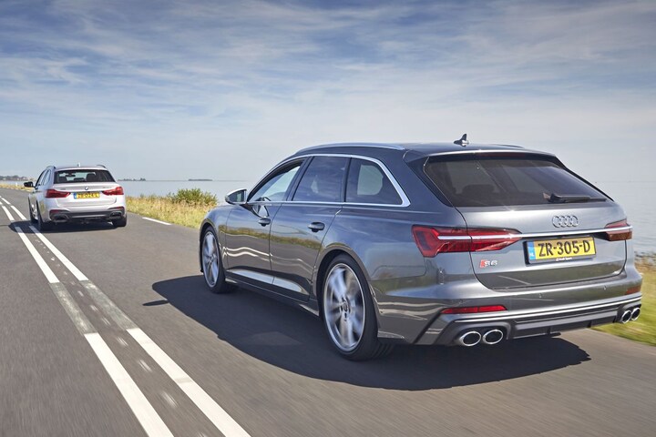 Audi S6 - BMW M550d - Vergelijkende Test - AutoWeek