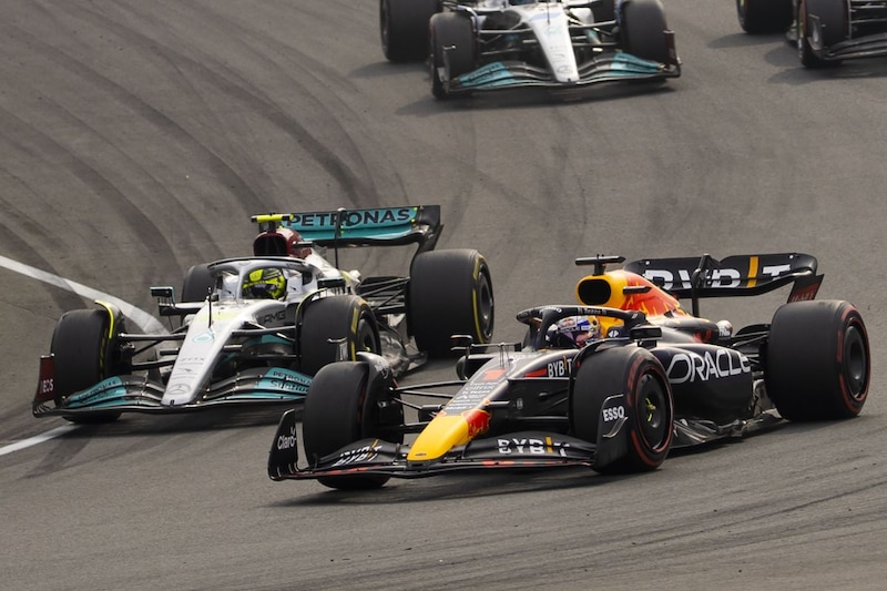 Max Verstappen en Lewis Hamilton Zandvoort F1 (ANP)