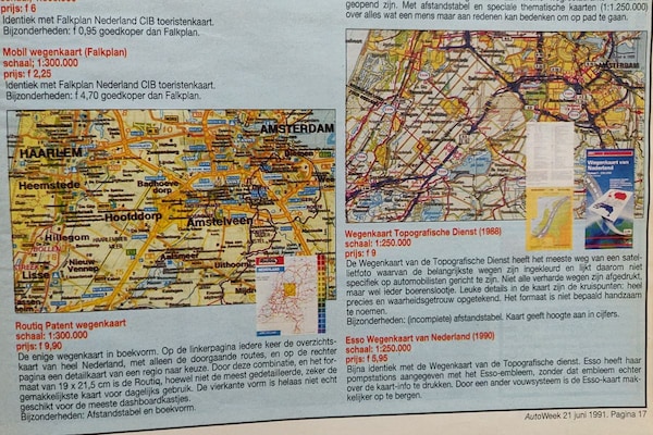 AutoWeek 1991 kaarten