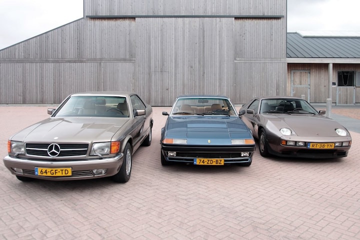 Ferrari 400i-Porsche 928 S- Mercedes-Benz 560 SEC en details