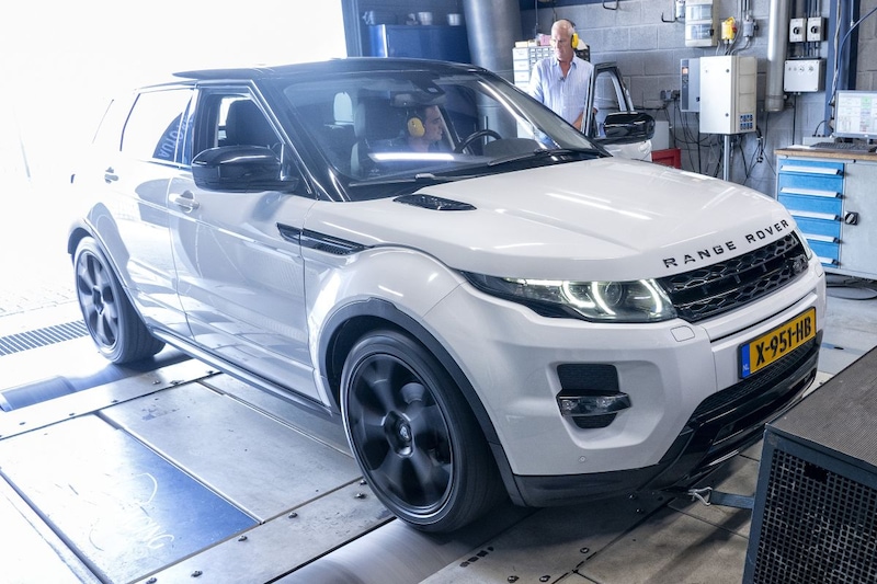 Range Rover Evoque Si4 (2013) - Op de rollenbank