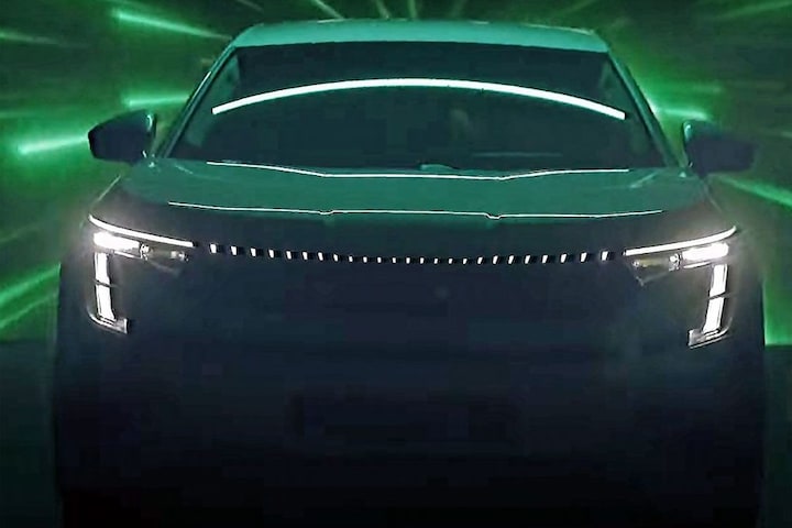 Skoda elektrische zevenzitter teaser Vision 7S
