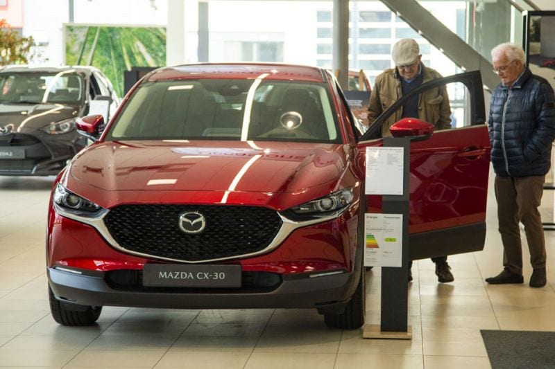 Mazda dealer showroom