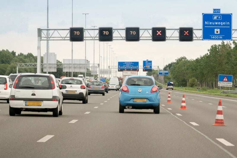 Ruim 160 boetes voor negeren rode kruizen na ongeluk op A2