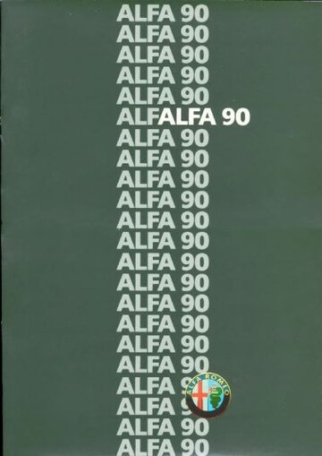 Brochures Alfa Romeo 90 - Folders - AutoWeek