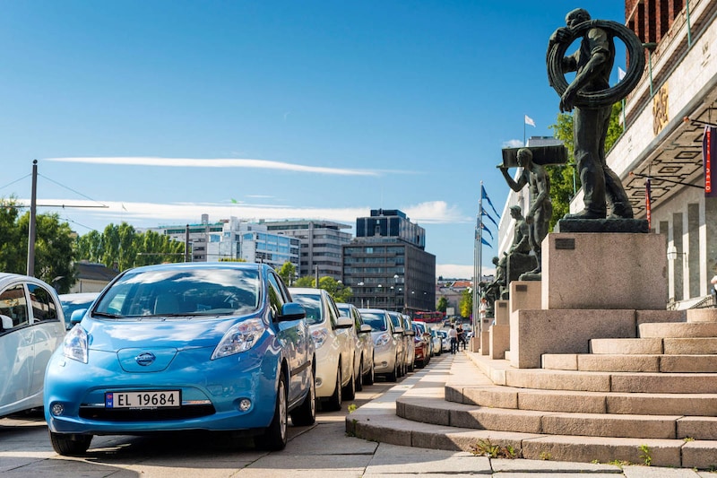 In Noorwegen zijn meer elektrische auto's dan benzineauto's
