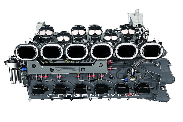 AMG V12 motor voor Pagani
