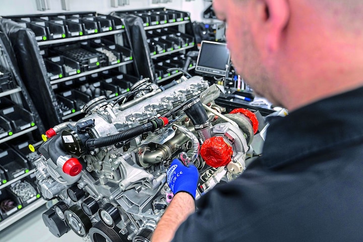 AMG V12 motor voor Pagani