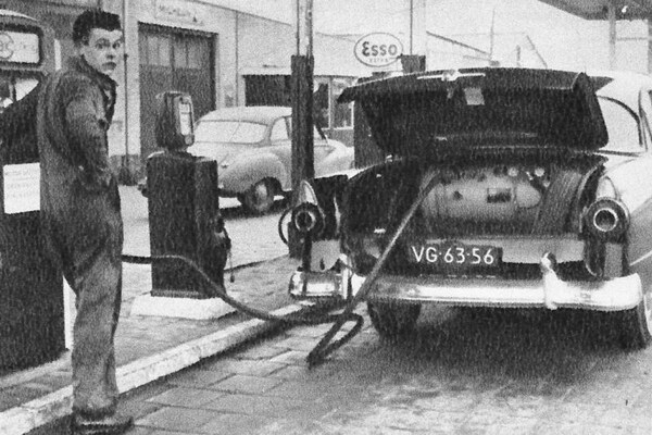 LPG tanken in de jaren 50