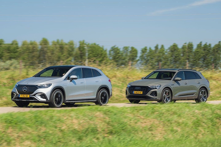 Audi Q8 E-tron Vs. Mercedes-Benz EQE SUV - Dubbeltest - AutoWeek