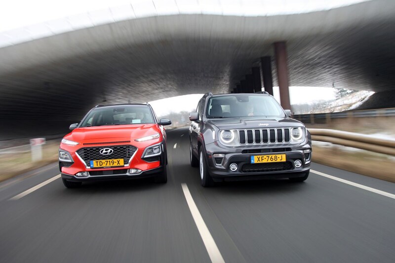 Jeep Renegade - Hyundai Kona - Vergelijkende Test - AutoWeek