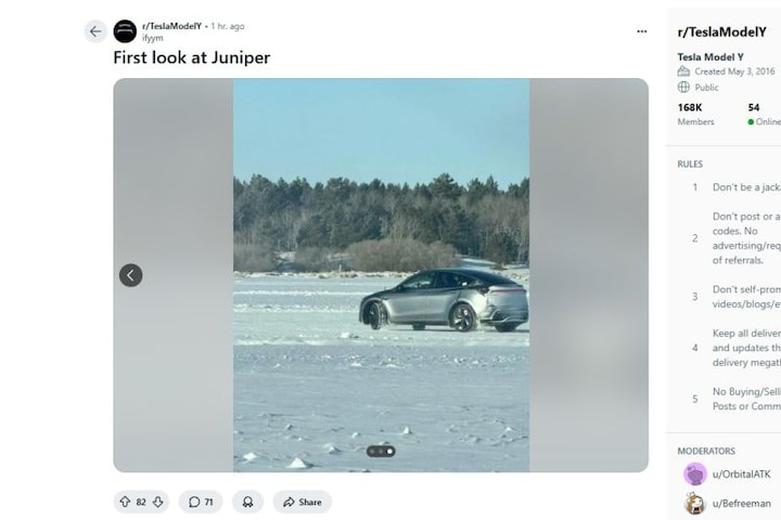 Tesla Model Y gelekt