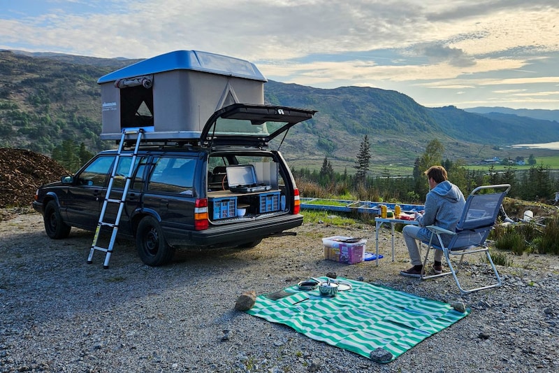 Autovakantie met een daktent: met tweedehands tent en een tweedehands auto naar Schotland